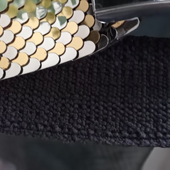 Vintage Metal Gold/Silver elasticated Belt OSFM - Picture 5 of 8